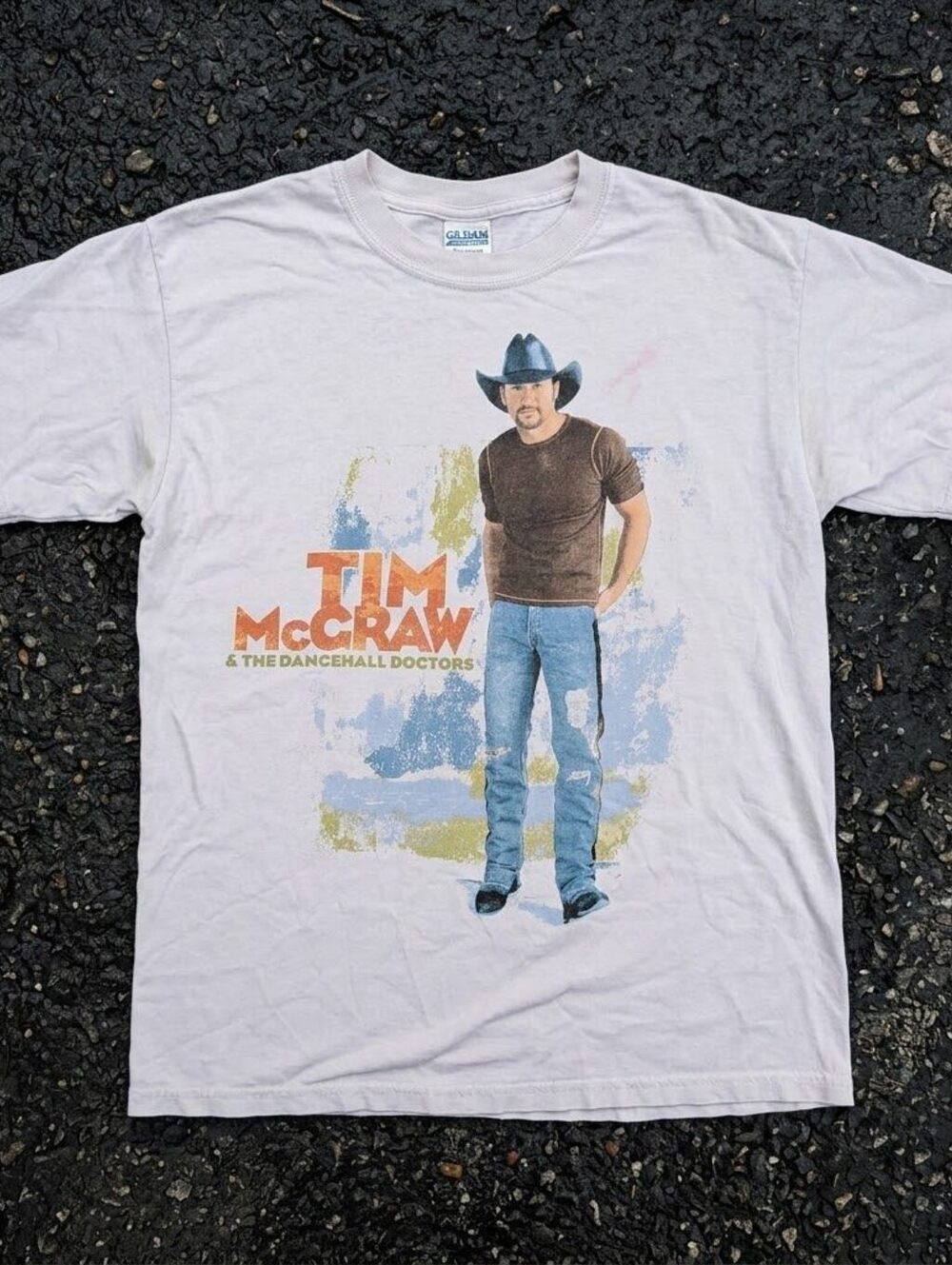 Vtg Tim McGraw Out Loud Summer Tour 2004 Concert Band Shirt M Westerncore
